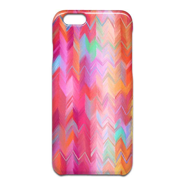 Colorful Painted Chevron Pattern iPhone6ケース