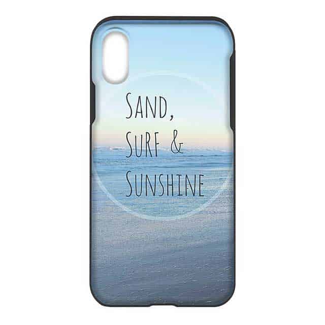 Sand Surf Sunshine カード収納付iPhone Xケース