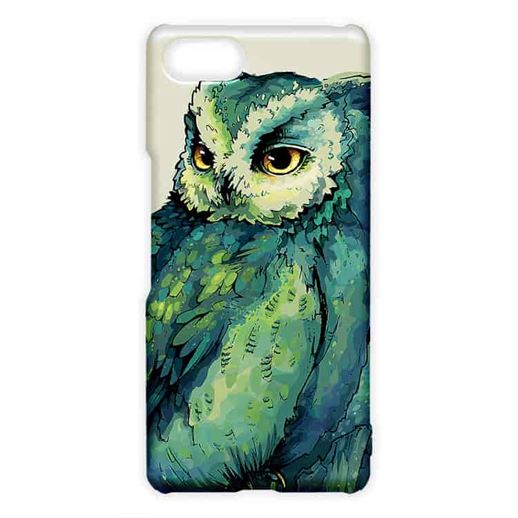 android用スマホケースGreen Owl