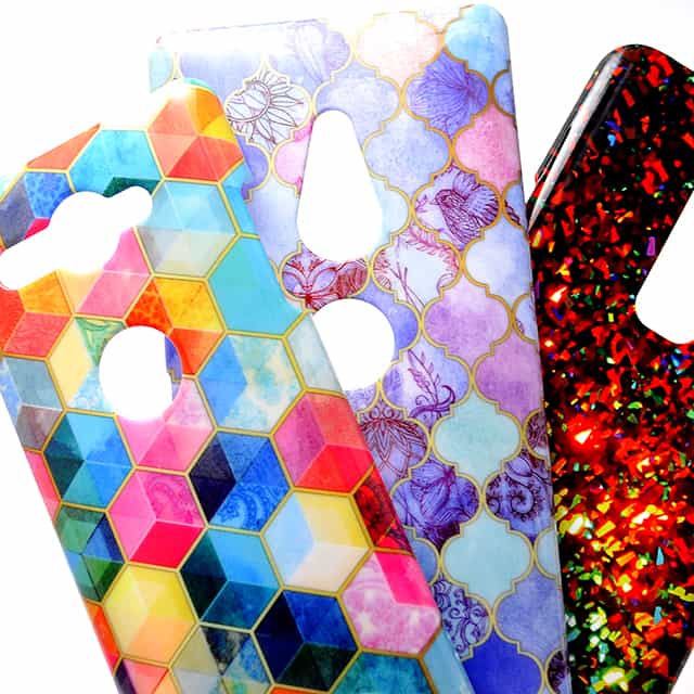 Crystal Bohemian Honeycomb Cubes Colorfu スマホケース2