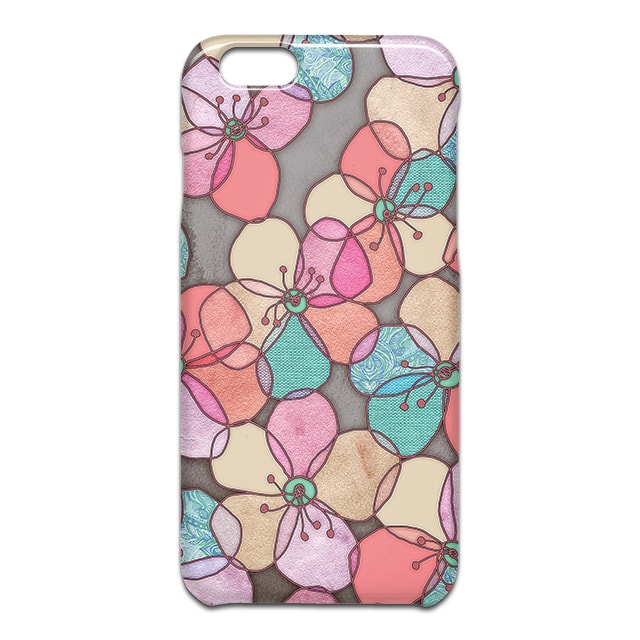 Always Summer Somewhere Bright Poppy Floral スマホケース