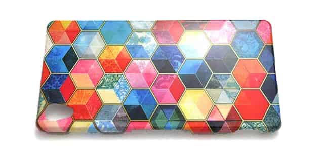 Crystal Bohemian Honeycomb Cubes Colorful Hexagon Pattern