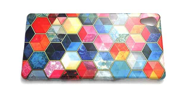 Crystal Bohemian Honeycomb Cubes Colorful Hexagon Pattern